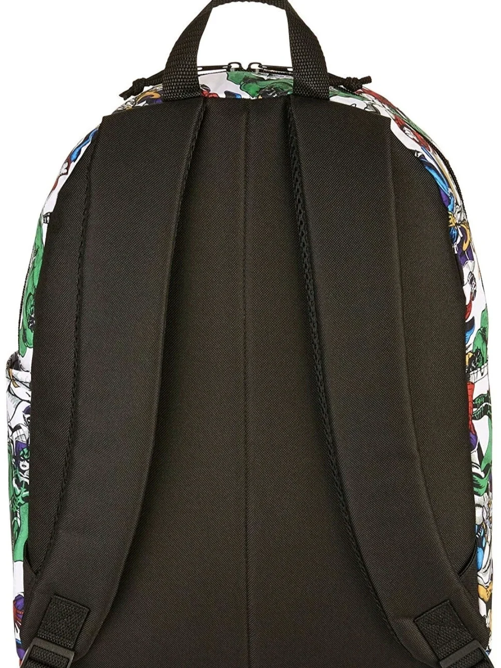 Marvel Avengers Multicolor Comic Character Backpack - White Base